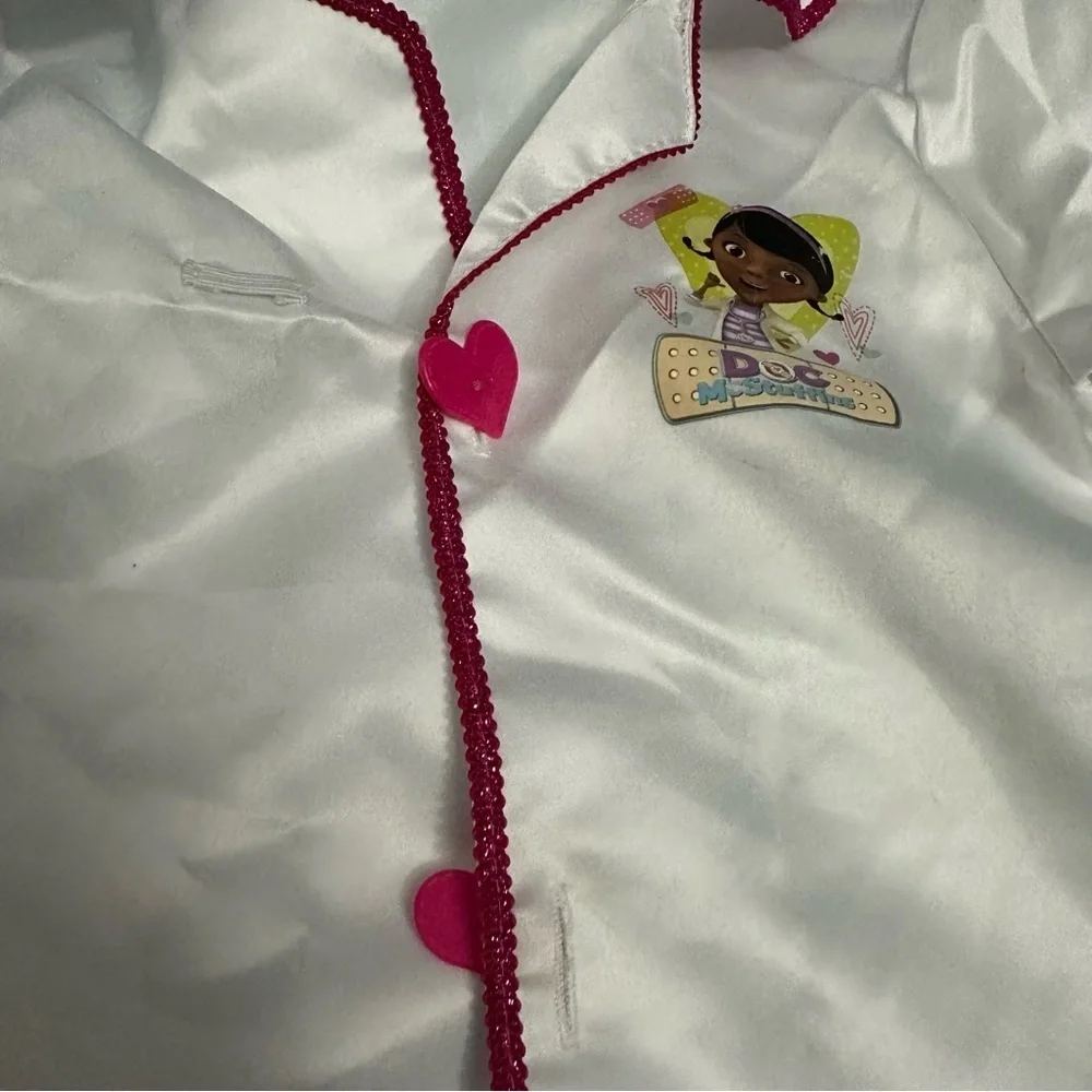 Disney White and Pink Kids Pajama Robe